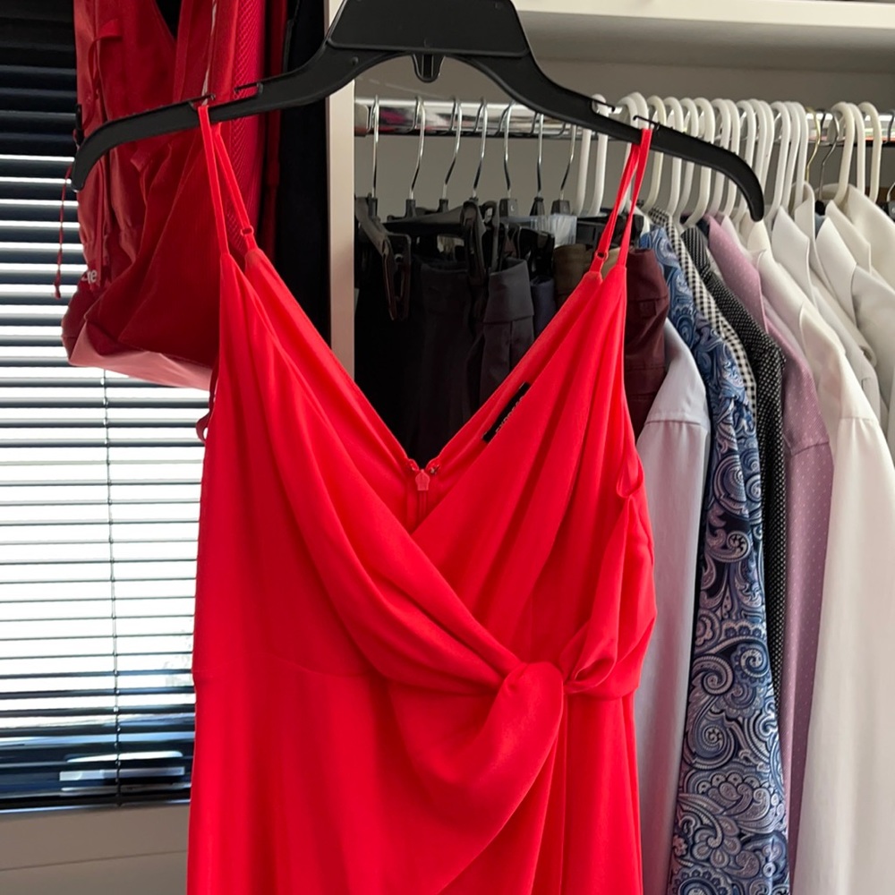 EXPRESS Neon Coral Dress